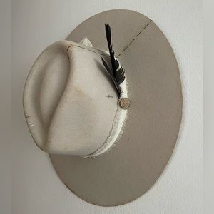 Custom Beige Rancher Hat